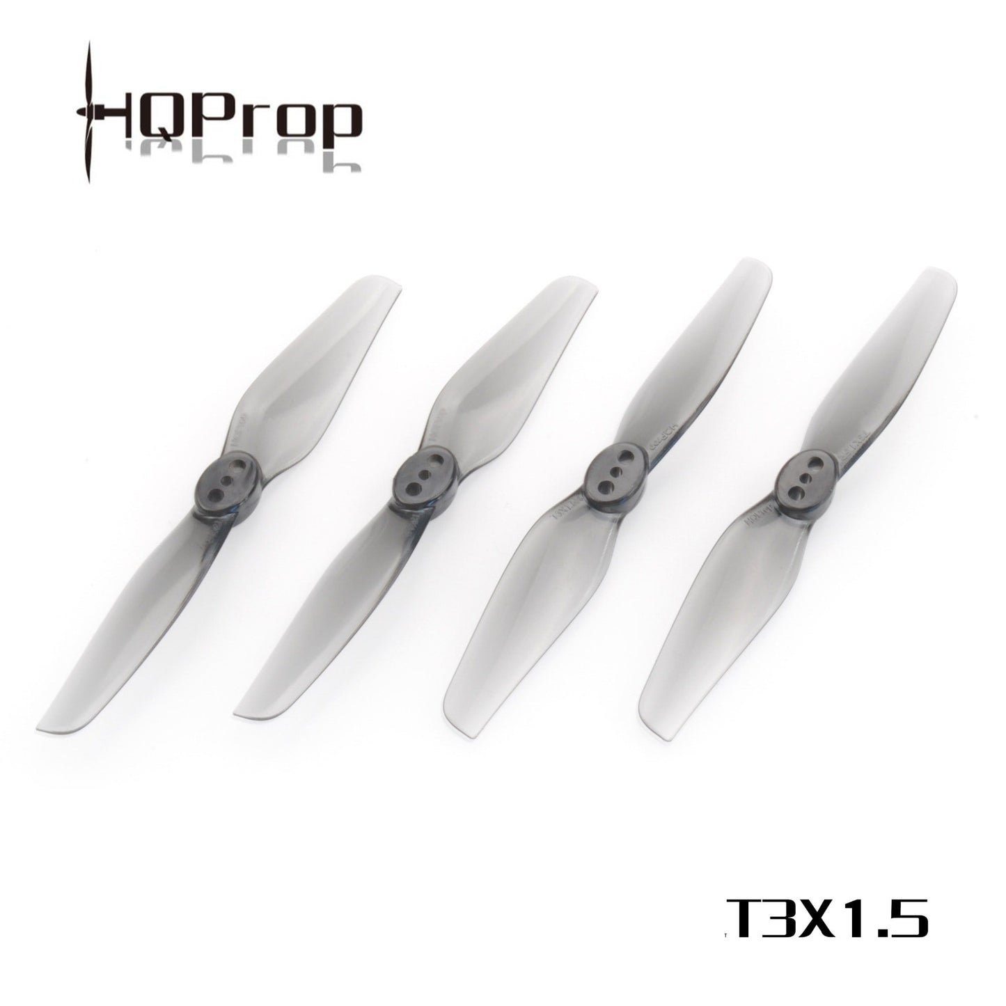 HQ Durable Prop T3x1.5 Grey (2CW + 2CCW) Polycarbonate