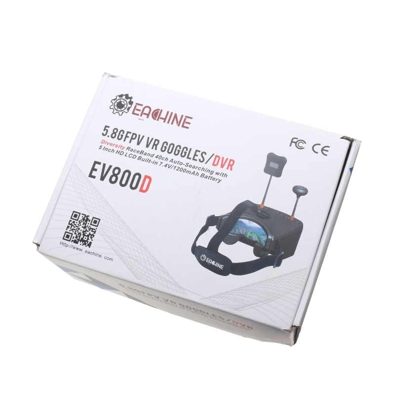 EV800D FPV True Diversity FPV Goggles w/ DVR