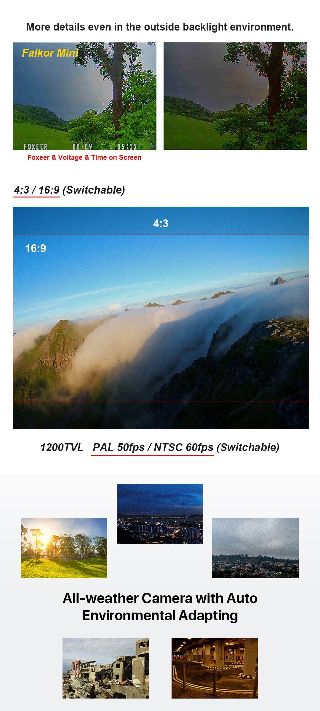 Foxeer Falkor Mini 3 1200TVL FPV Camera