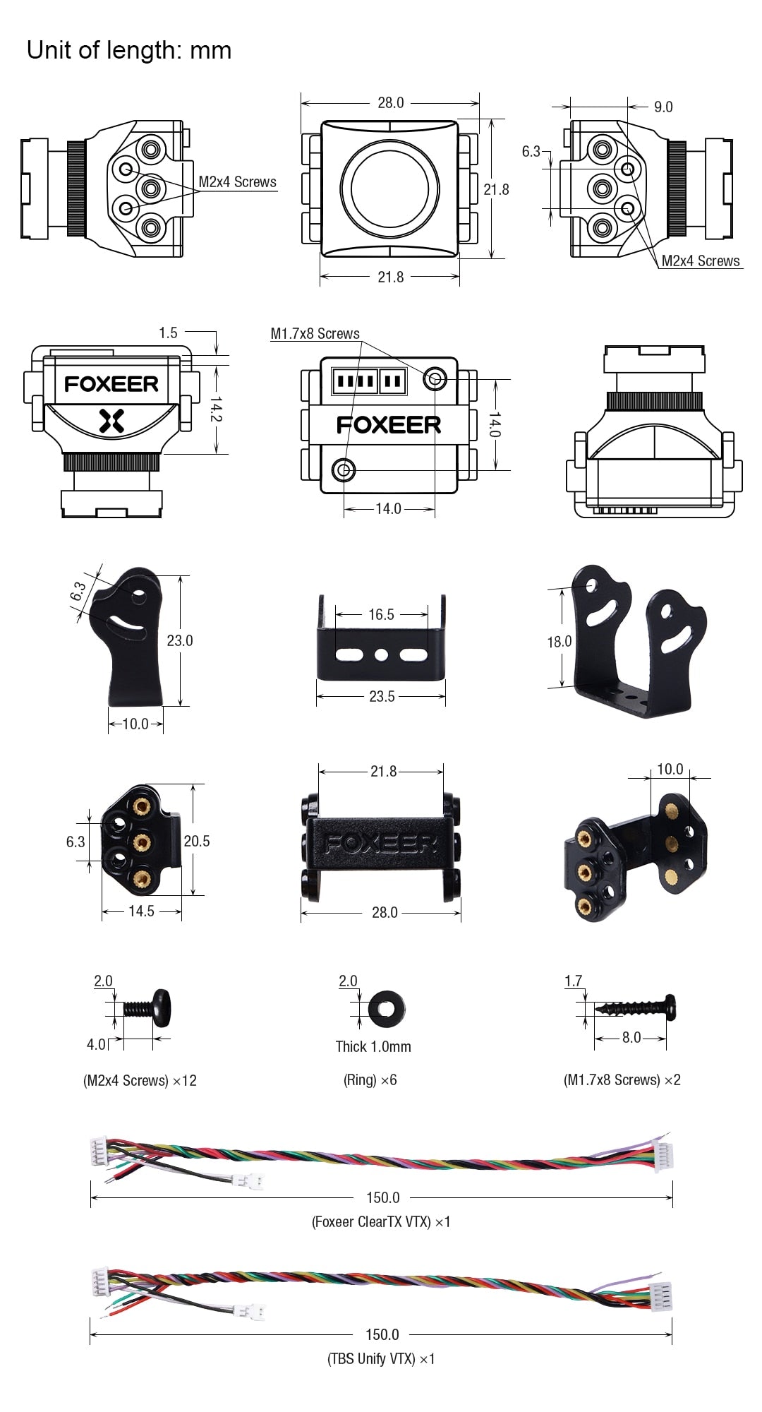 Foxeer Falkor Mini 3 1200TVL FPV Camera