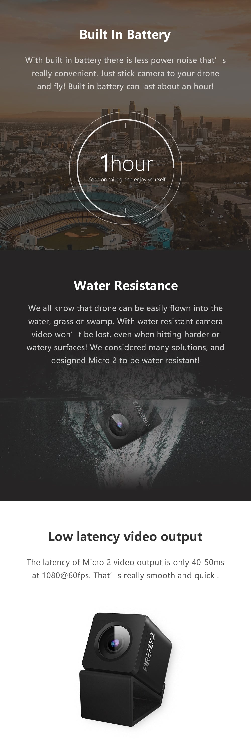 Hawkeye Firefly2 Micro 2.5K Action Camera