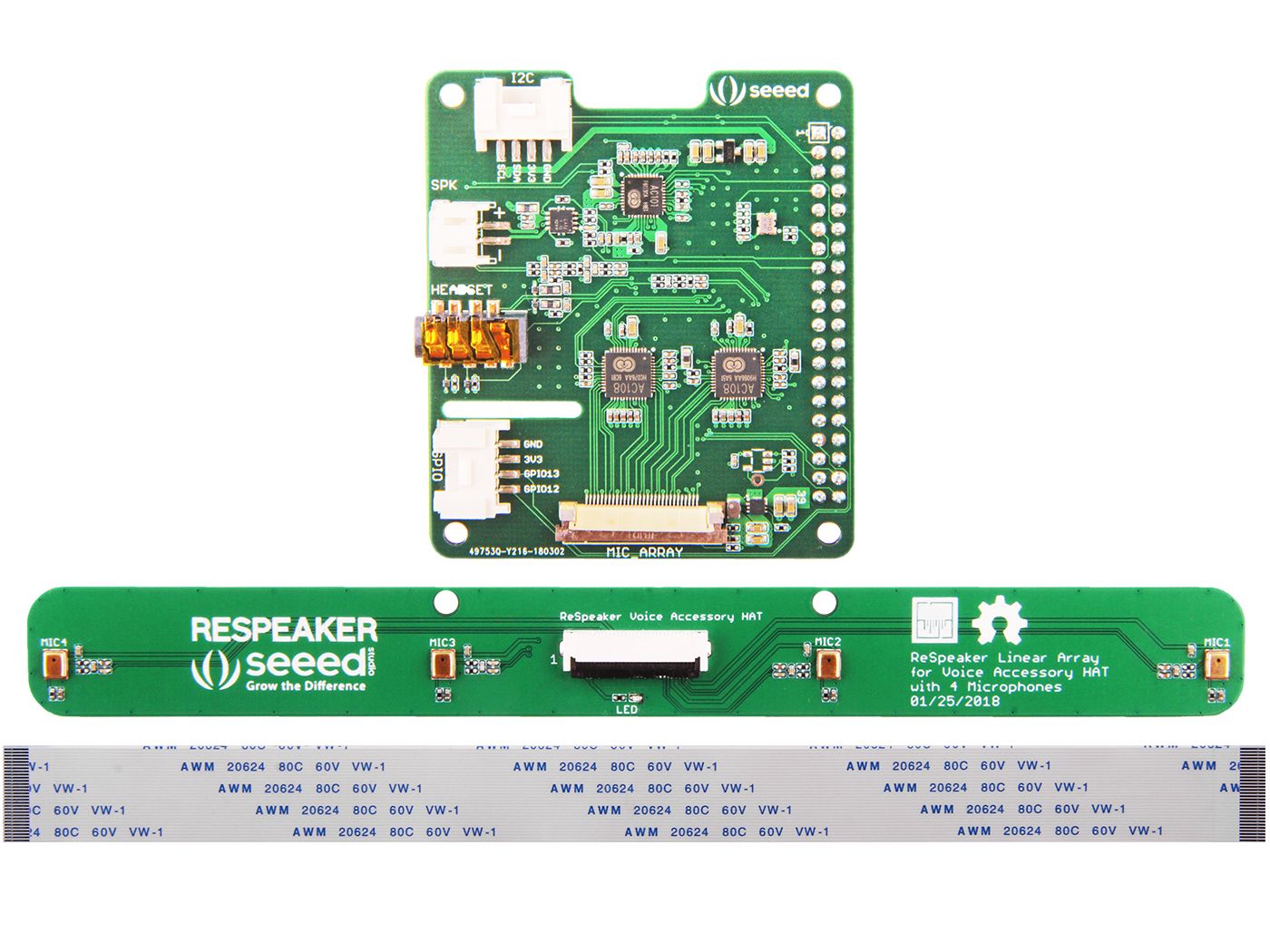 ReSpeaker 4-Mic Linear Array Kit for Raspberry Pi