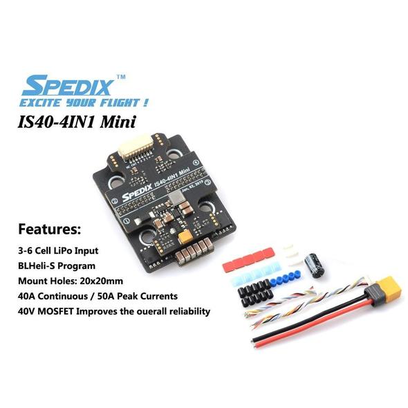 Spedix IS40 40A 4in1 ESC (2-6S) (20x20mm)