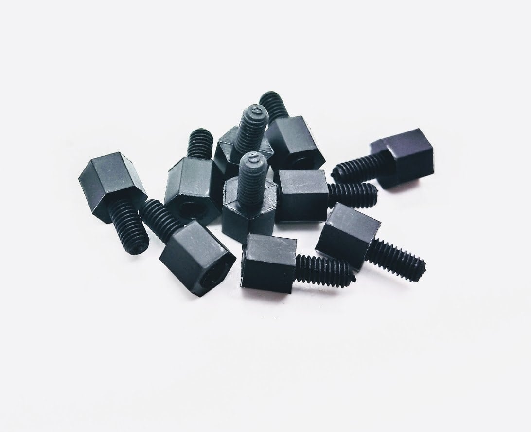 10x M3 x 5mm Nylon-Abstandshalter-Packung