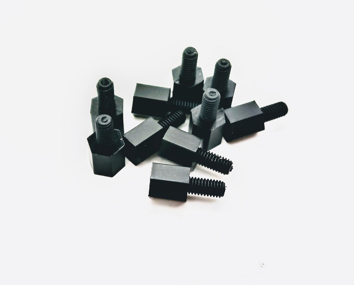 10 Stück M3 x 6mm Nylon-Abstandshalter-Set