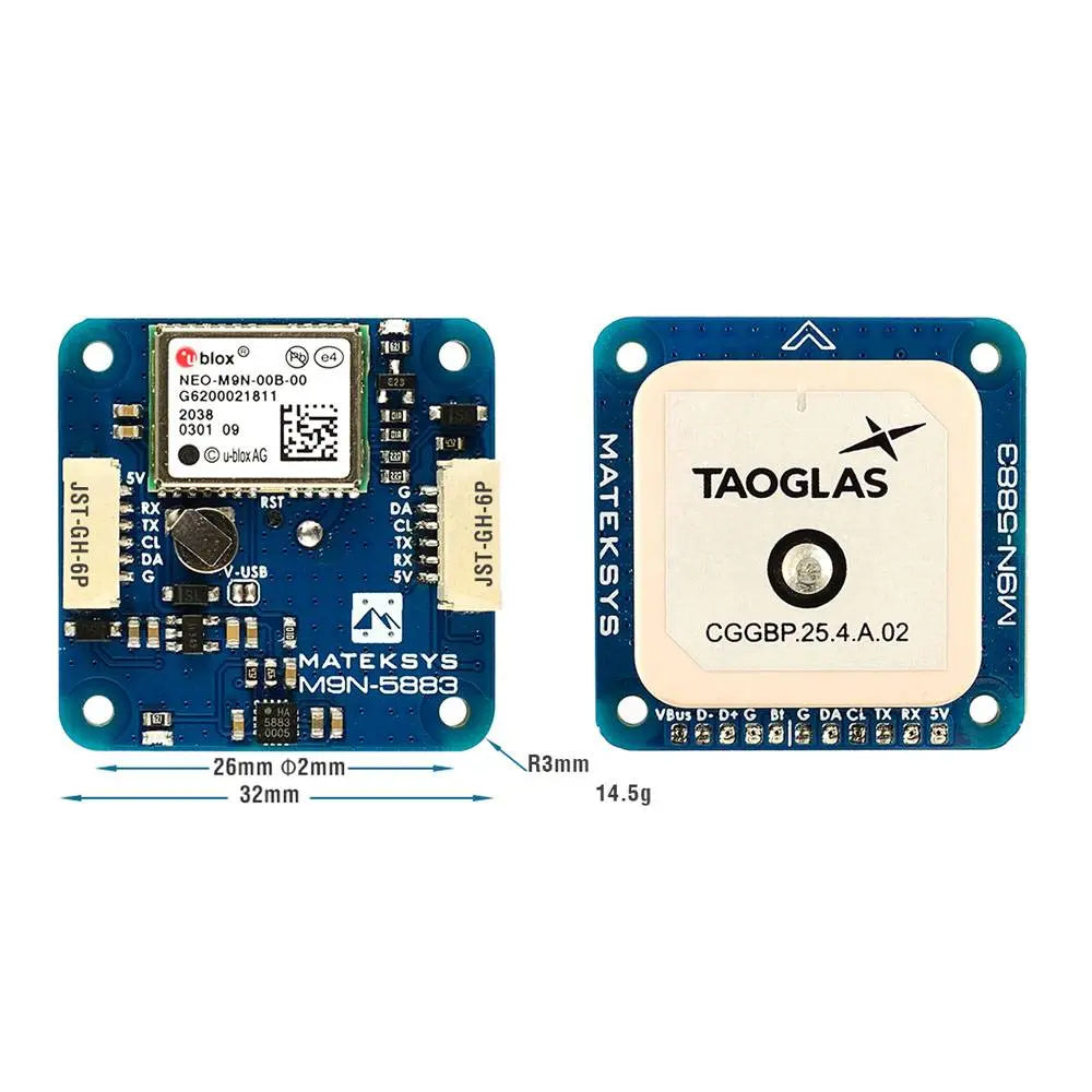 Matek M9N-5883 GNSS & Compass GPS