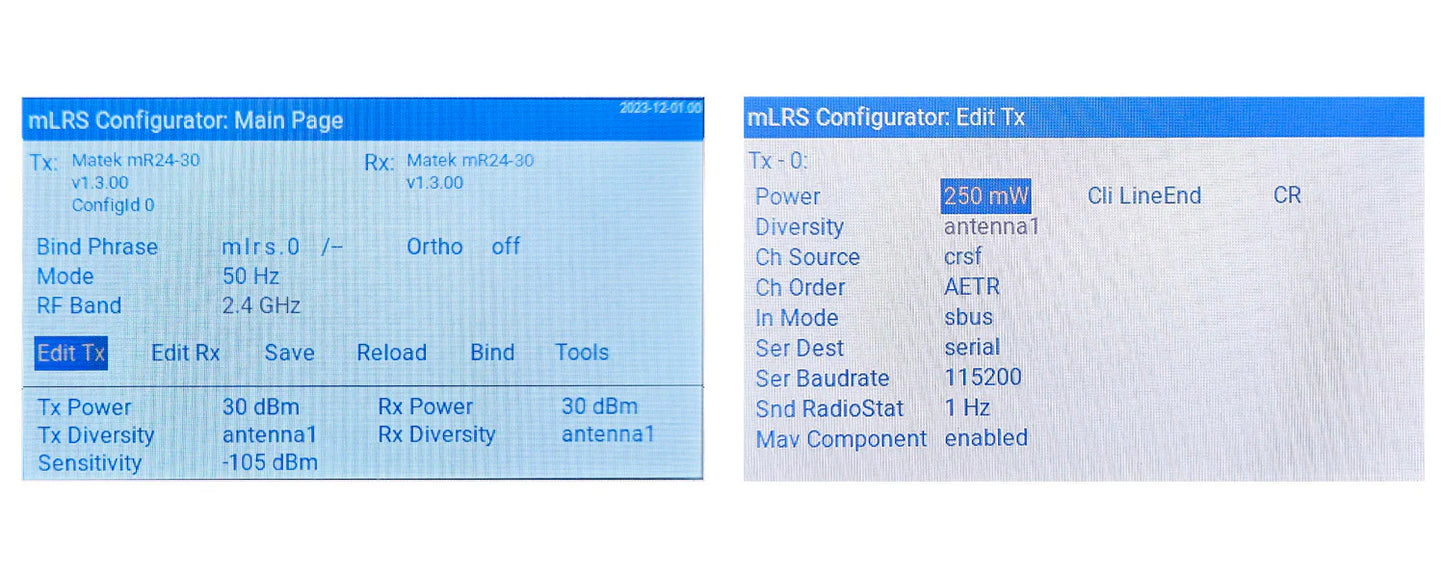 Matek mLRS 2.4GHz TX Module Kit mR24-30-TX
