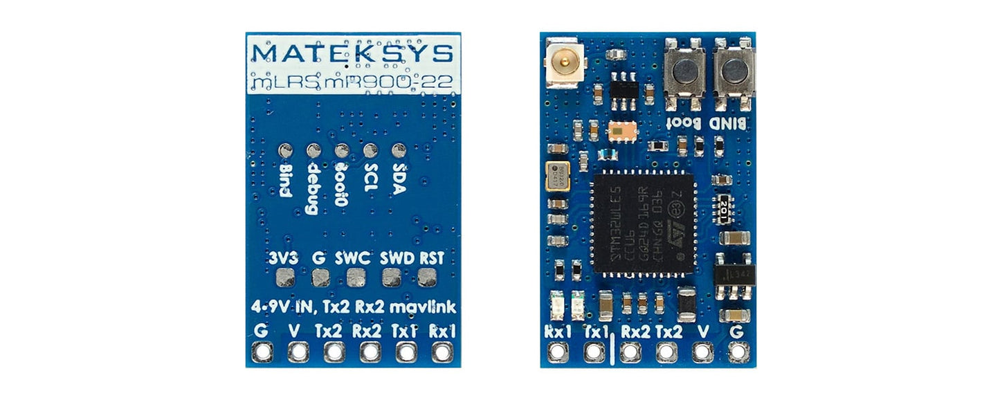 Matek mLRS MAVLink 868/900MHz Receiver, mR900-22