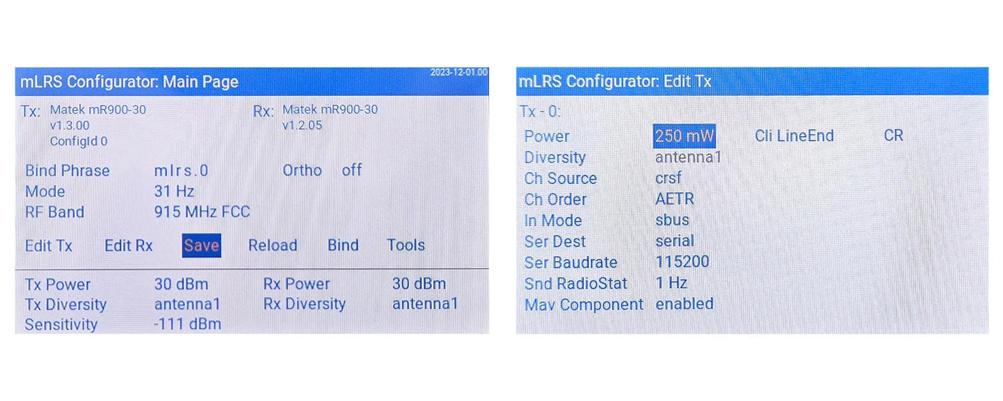 Matek mR900-30-TX mLRS (MAVLink long range system) firmware 900MHz Lora 30 dBm TX Module KIT