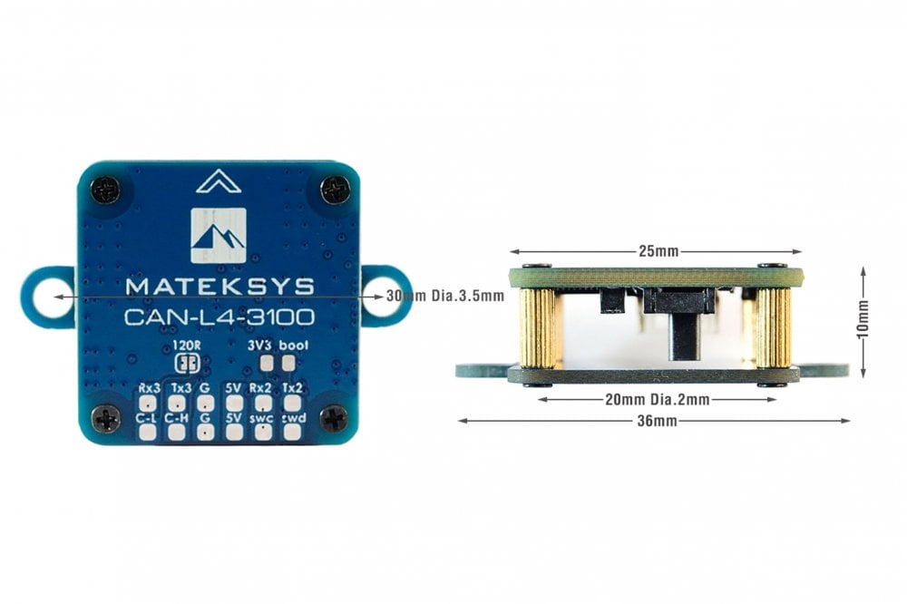 Matek AP_PERIPH CAN Magnetometer RM3100
