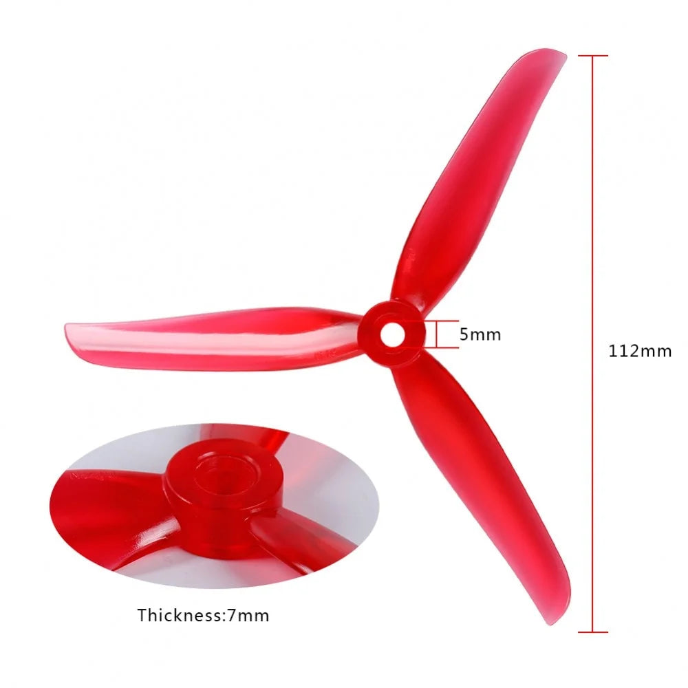 Nazgul F5 5135 Tri-blades CW CCW Propellers (4sets/2 pairs)