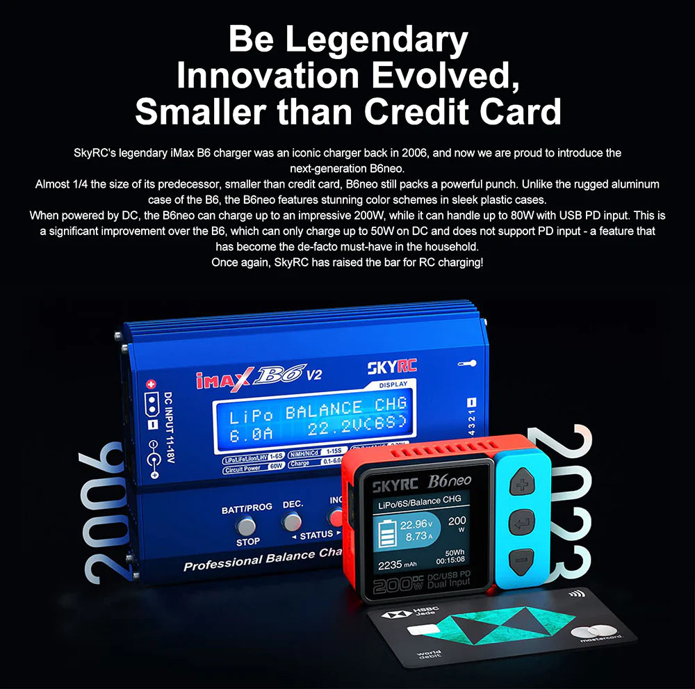 SkyRC B6neo DC 200W Charger