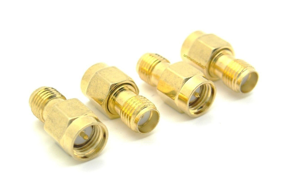 SMA female to male plug adapter (Pack of 4)
