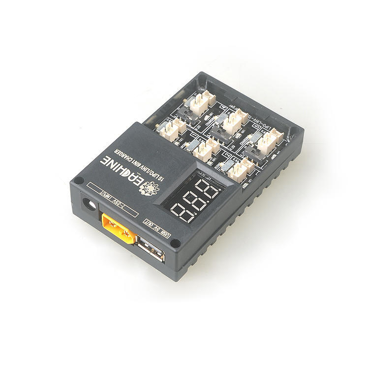 6in1 1S Lipo LiHv (3.8V) Battery Charger for Tiny Whoop