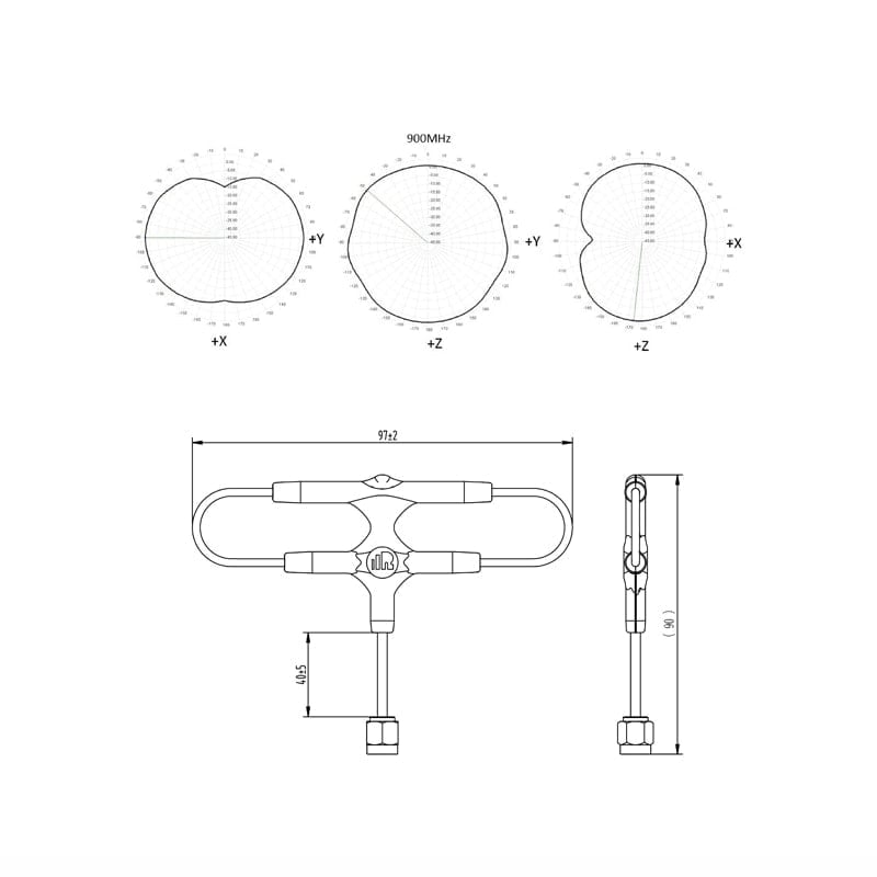 FrSky Super 8 Antenna 868MHz for R9M / R9M Lite
