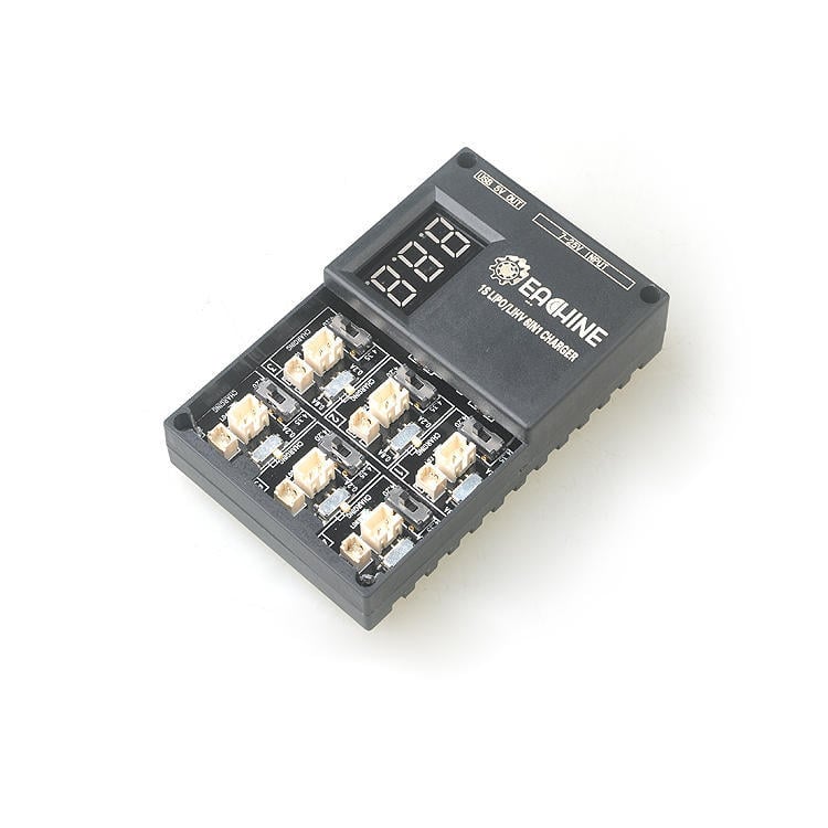 6in1 1S Lipo LiHv (3.8V) Battery Charger for Tiny Whoop