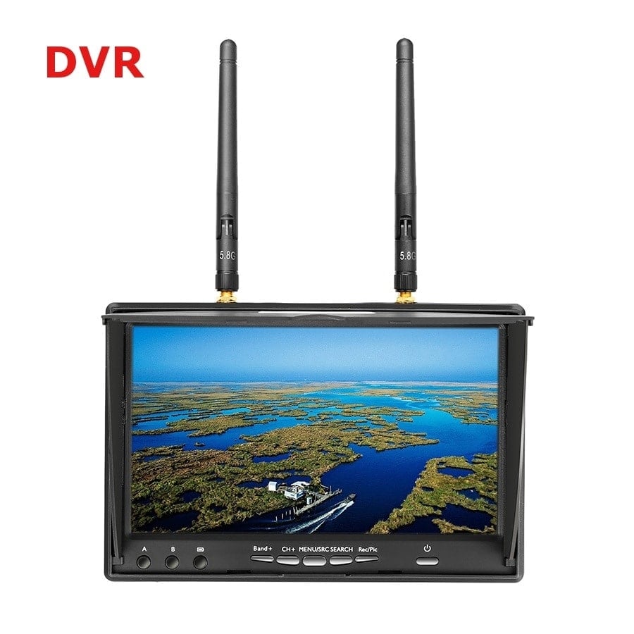 7-Inch Diversity FPV Monitor with Built-in DVR