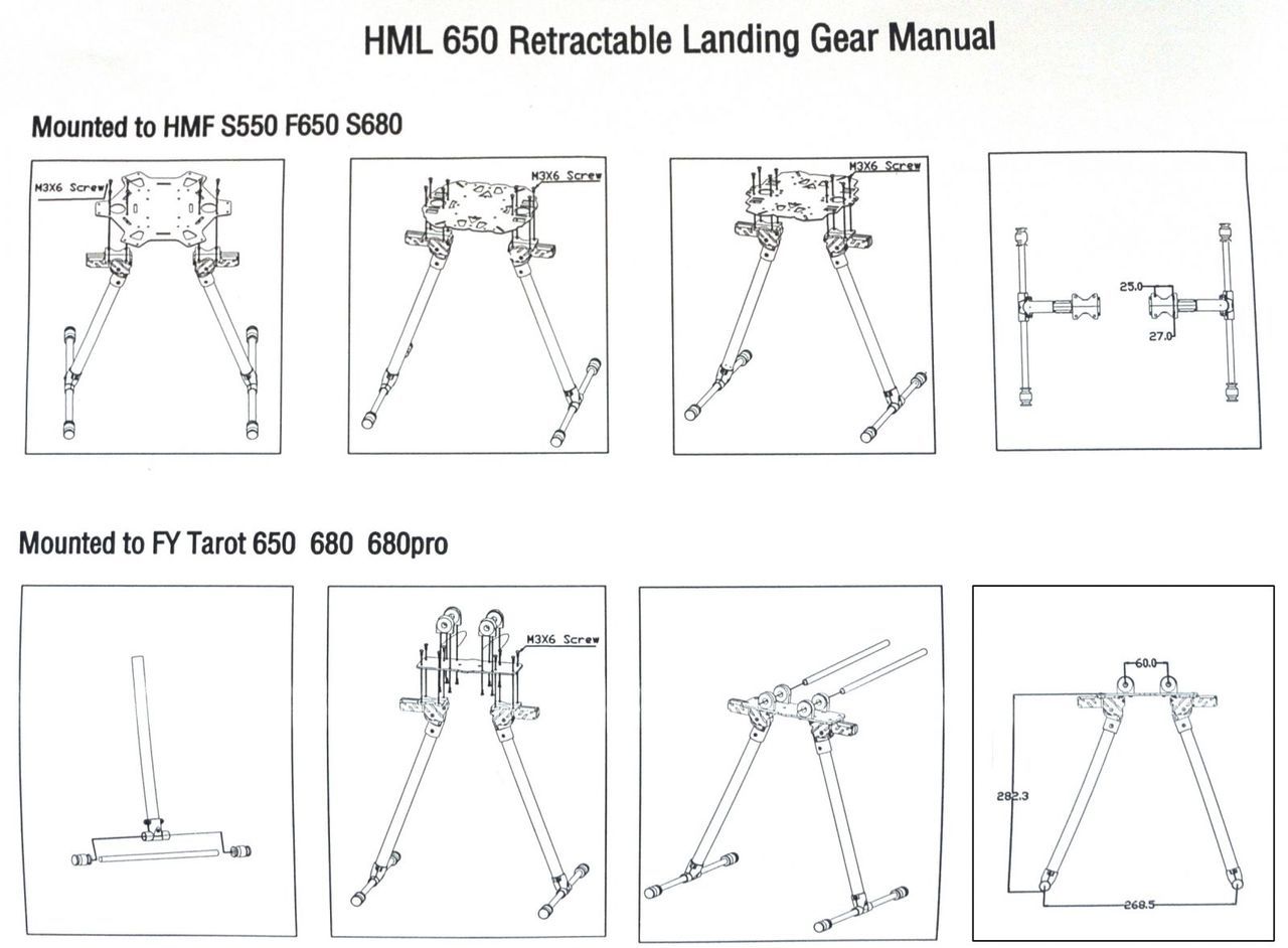 HML650 Retractable Landing Gear