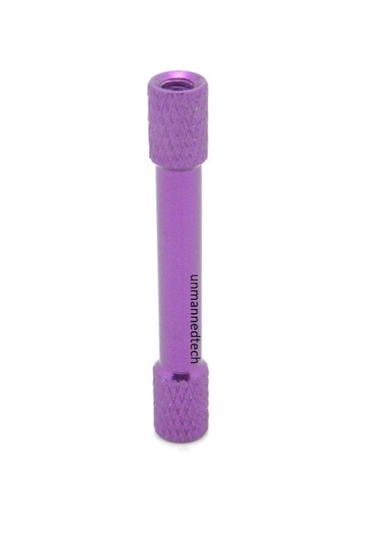 M3x35 Coloured Knurled Aluminium Standoffs (Pack of 10)