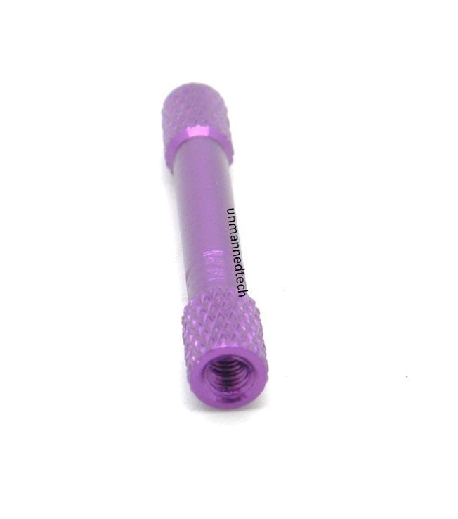 M3x35 Coloured Knurled Aluminium Standoffs (Pack of 10)