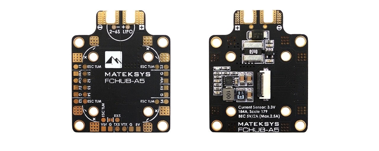 Matek FCHUB-A5 PDB with 184A Current Sensor/5V BEC