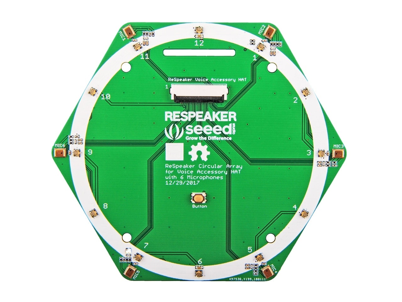 ReSpeaker 6-Mic Circular Array Kit for Raspberry Pi