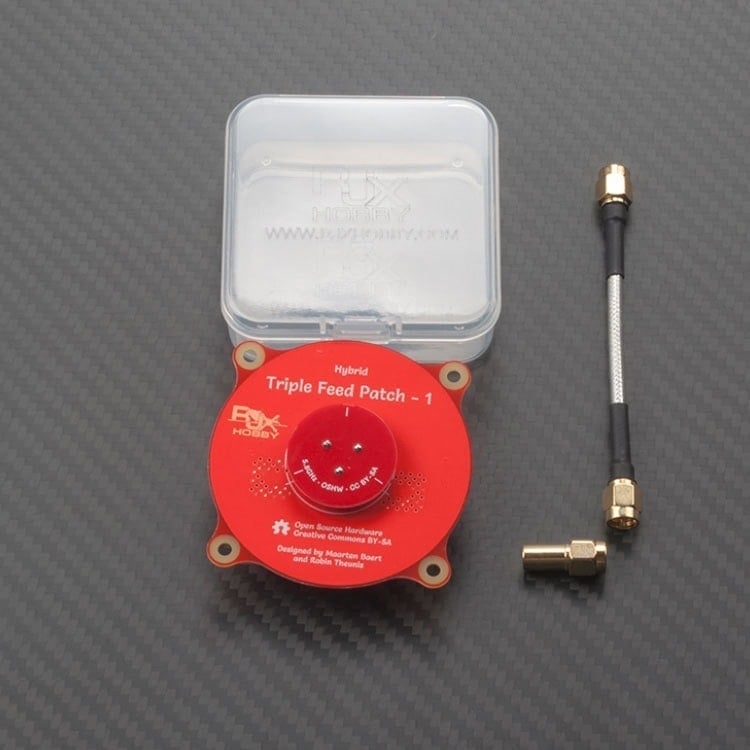 Triple Feed Patch Antenna SMA 9.4db (with 50ohm dummy load)