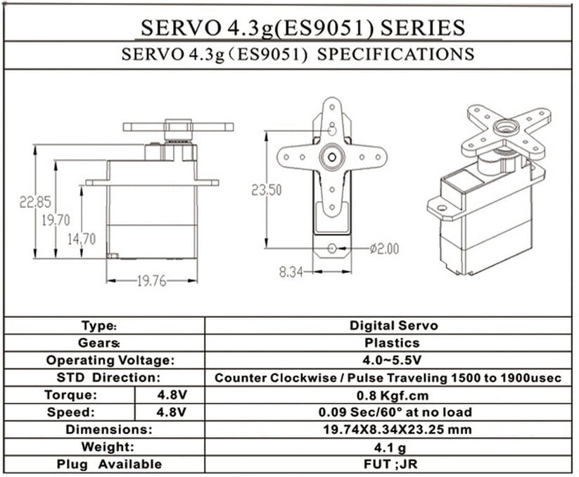 EMAX ES9051 Digital Servo
