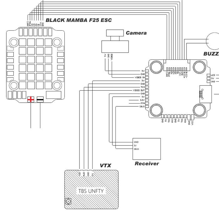 Diatone Mamba F25 BLheli_S 20A 4in1 ESC (2-4S)