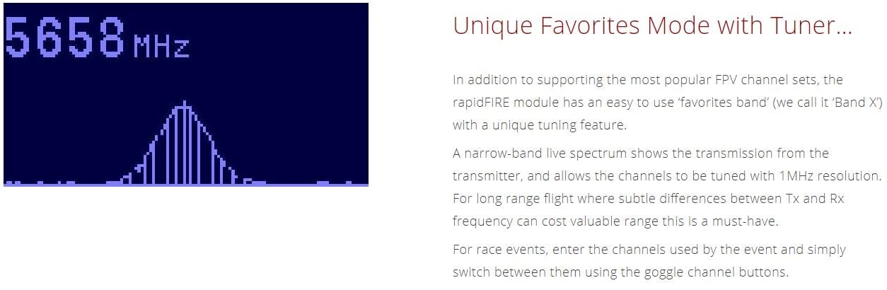 ImmersionRC rapidFIRE w/ Analog PLUS Goggle Receiver Module (Latest Batch)