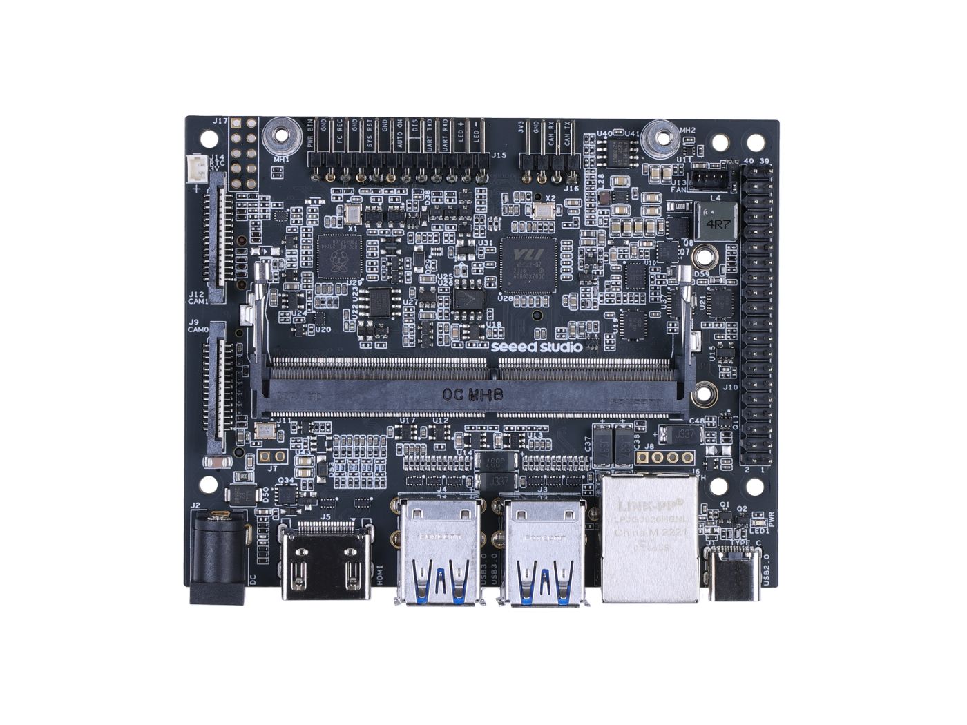 reComputer J401 - Open-source carrier board for Jetson Orin Nano/Orin NX (no power adapter)