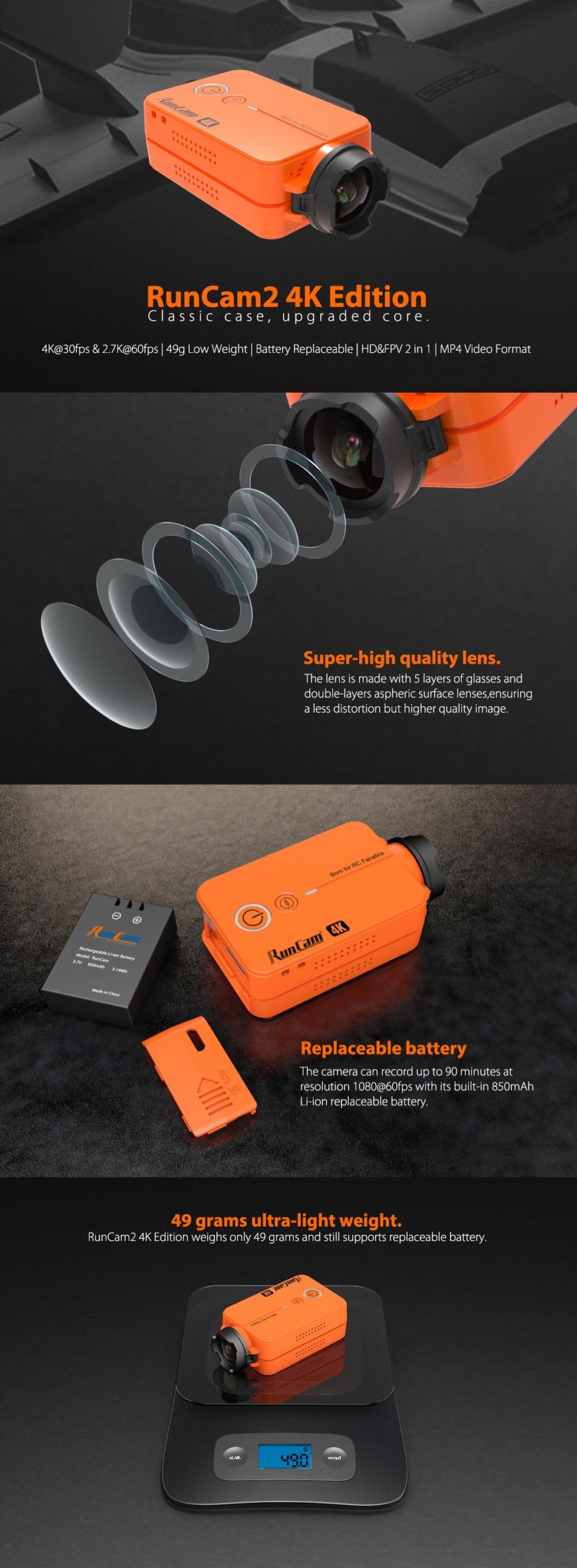 RunCam 2 4K Action Camera