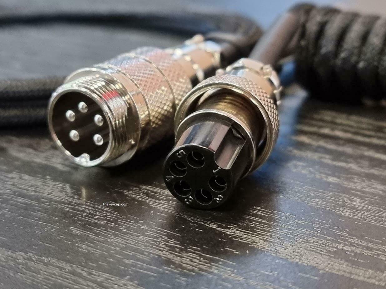 TKC - Techflex GX16 Aviator Coil Cable USB-C For Mechanical Keyboards