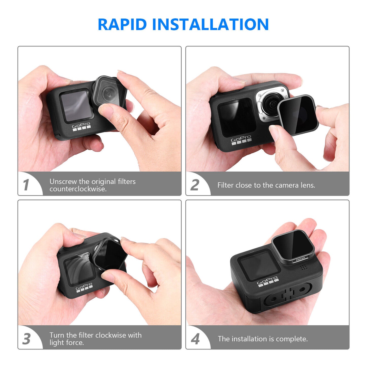 GoPro Twist on ND Filters and Lens Protector Kit