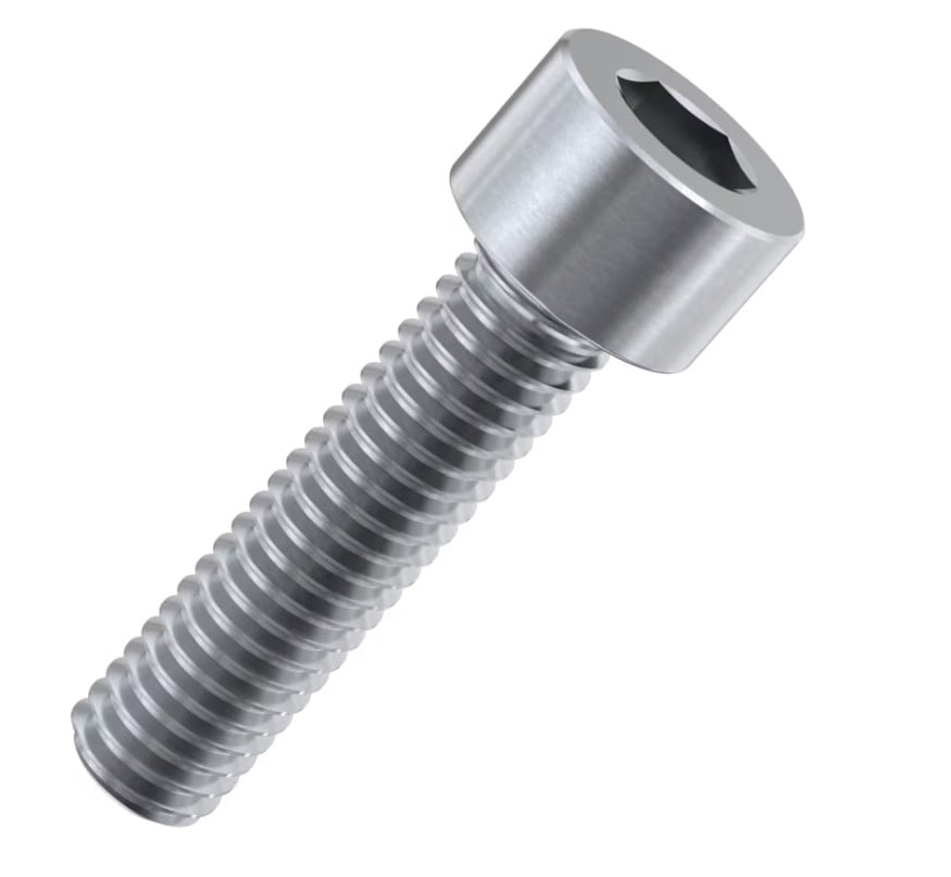 M3x6 Aluminium Socket Cap Screws Silver (pack of 10)
