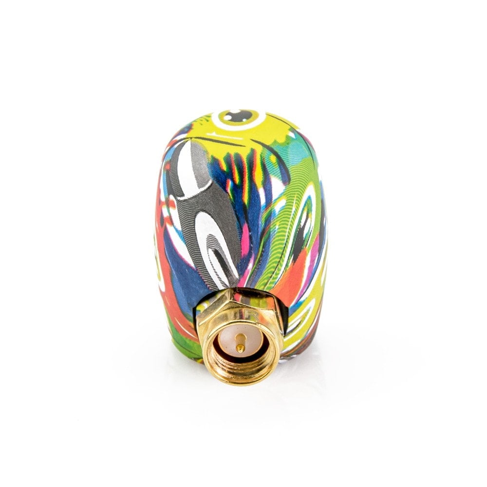 Lumenier AXII 2 Right-Angle Stubby 5.8GHz Antenna - SKITZO Hydro Dip SE (RHCP / LHCP)