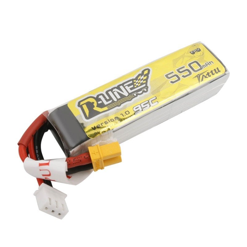 Tattu R-Line 550mAh 7.4V 2S1P 95C Lipo Battery