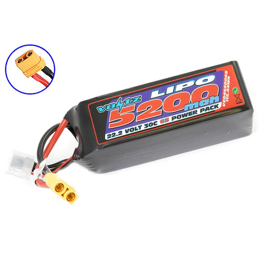 Voltz 5200mah 22.2V 30c Lipo Battery (XT90)