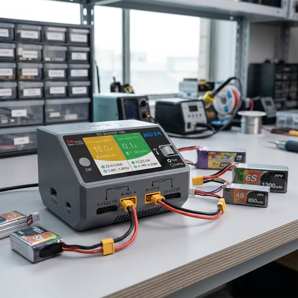 Five HOTA Chargers, One Workbench: Which One Actually Charges Your Packs