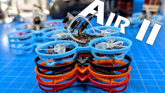 BetaFPV Air II 65mm whoop frame on a workbench