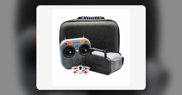 EMAX Tinyhawk Nanoscout RTF FPV kit with drone, controller, goggles and carrying case