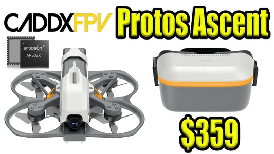 Caddx Protos Ascent drone kit including drone, goggles, and controller
