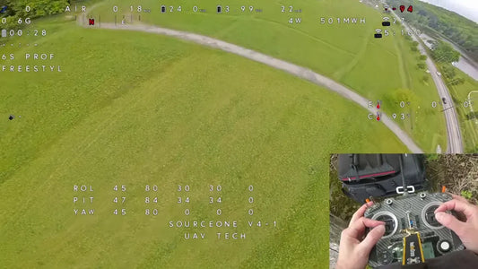 FPV drone pilot navigating through Betaflight analysis