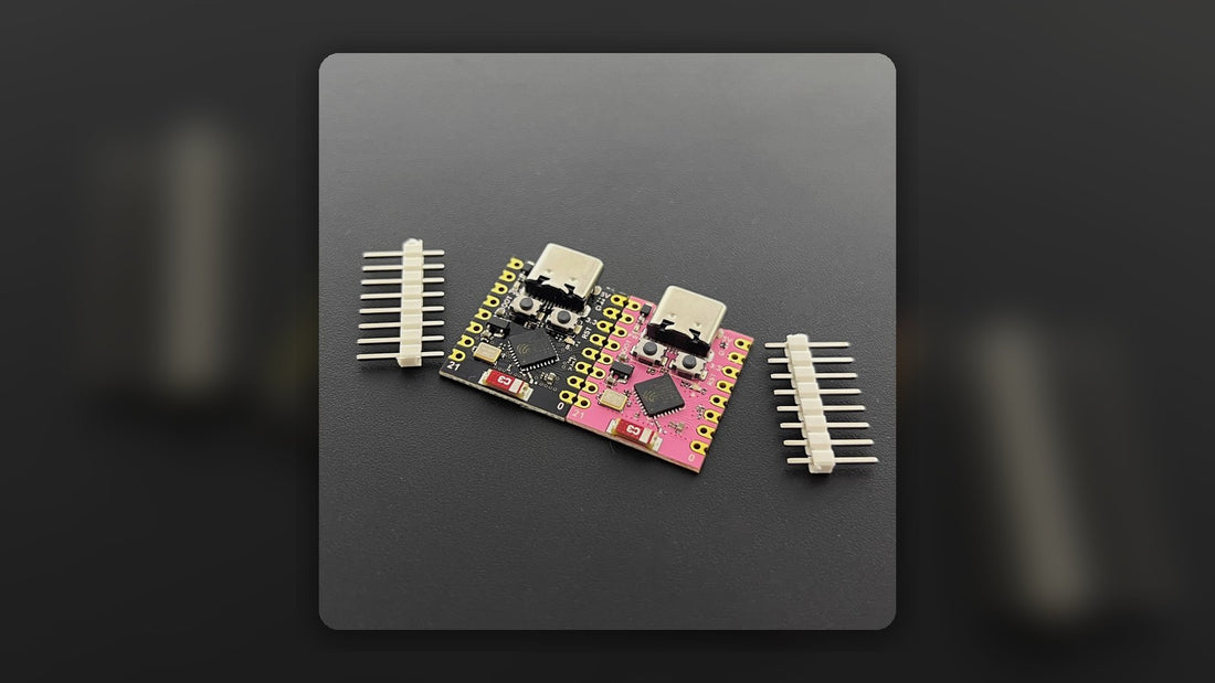 Two ESP32-C3 SuperMini boards used as supported hardware for RECon32