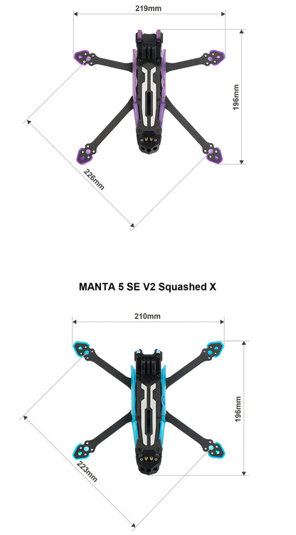 Châssis FPV Axisflying Manta 5 SE V2 5 pouces