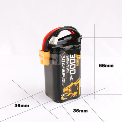 AuLine VTC6 3000mAh 4S 14.8V 30A XT60 18650 Li-Ion Battery