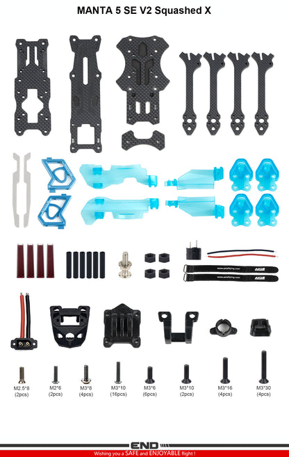 Châssis FPV Axisflying Manta 5 SE V2 5 pouces