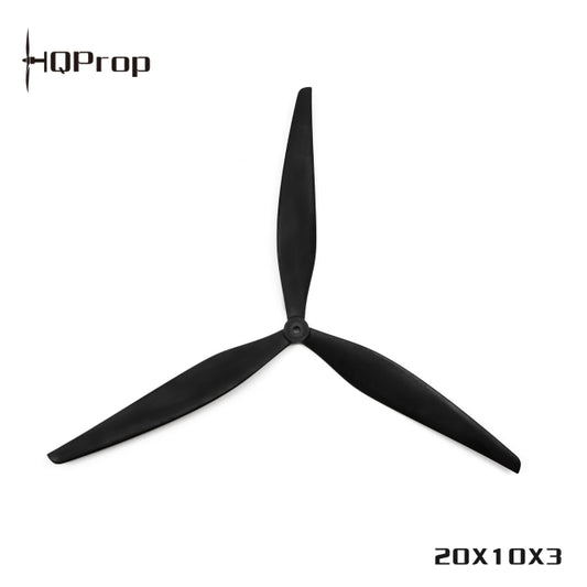HQProp 20x10x3 Tri-Blade Props (Pair) - Glass Fiber Reinforced Nylon Cinelifter