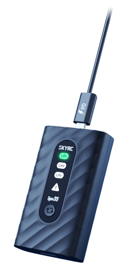 SkyRC Type35 PD-Powered 2–4S Lithium Battery Charger