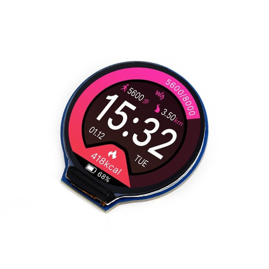 1.28inch Round LCD Display Module 240×240, 65K RGB